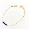 Bracelet Simply Square noir