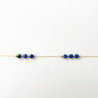 Bracelet galets bleu lapis