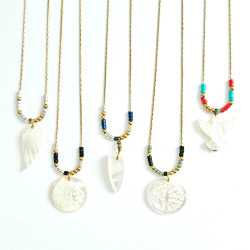 Collier Totem vert Arbre de Vie