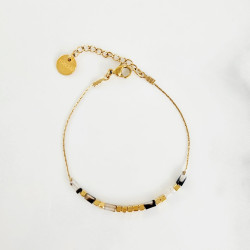 Bracelet Zebra Noir