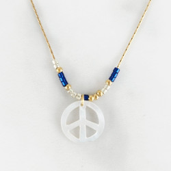 Blue Totem Shark Tooth Necklace