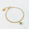 Bracelet croix verte Maeva