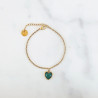 Bracelet Stone Cœur jade africaine