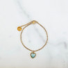 Bracelet Stone Cœur amazonite