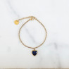 Bracelet Stone Cœur lapis