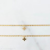Bracelet croix noire Maeva