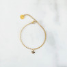 Bracelet croix noire Maeva