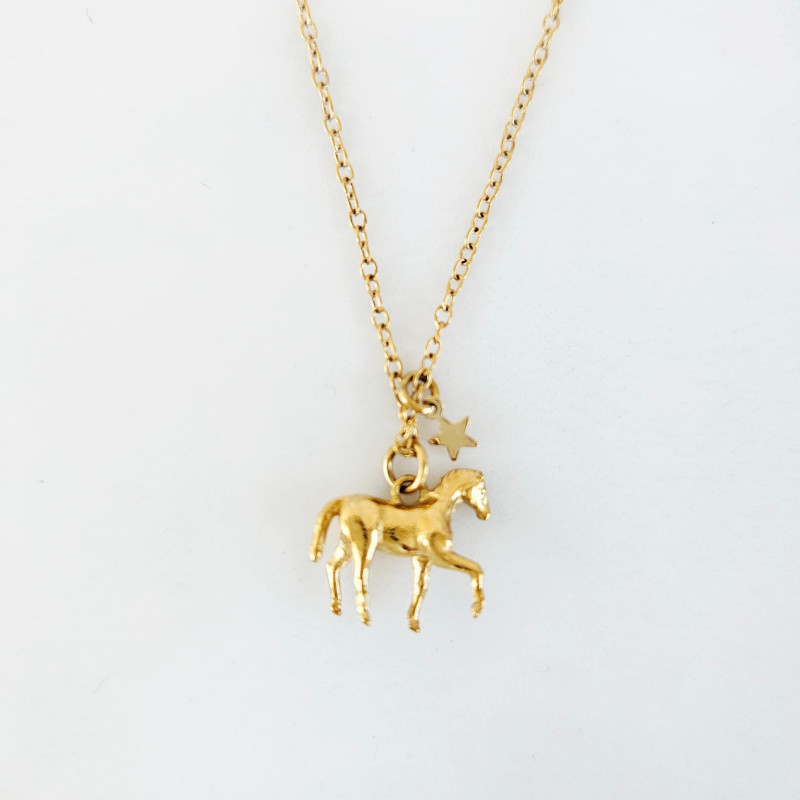 Collier j'adore le cheval