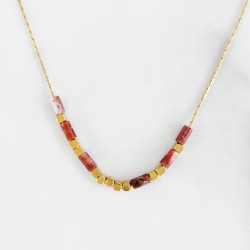 Pink Zebra Necklace