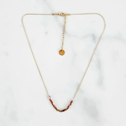 Pink Zebra Necklace
