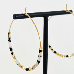 Black Zebra Earrings