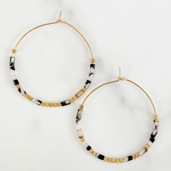 Black Zebra Earrings
