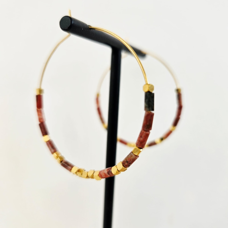 Pink Zebra Earrings