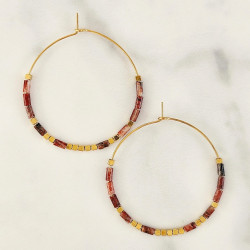 Pink Zebra Earrings