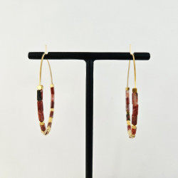 Pink Zebra Earrings