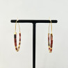 Pink Zebra Earrings