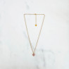 Collier Stone Cœur Rose