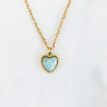Stone Heart Necklace Amazonite