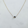 Collier cœur doré Noir