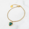 African Jade Heart Stone Bracelet