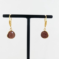 Boucles d'oreilles pendentif Maya