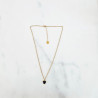 Collier Stone Cœur lapis