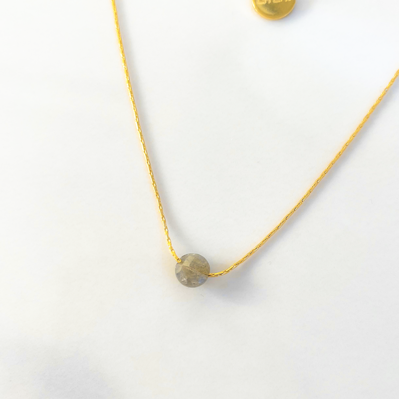 Mini Moon necklace Grey