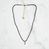 Shine Black Beaded Necklace