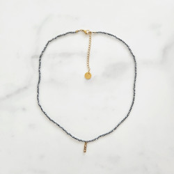 Silver Shine Beaded Necklace