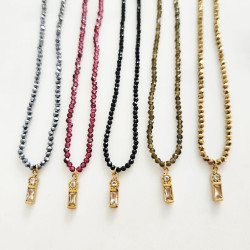 Silver Shine Beaded Necklace