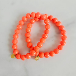 Bracelet élastiqué Jellybeans orange