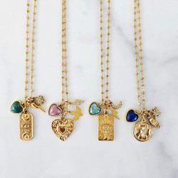 Maeva Rose Charm Long Necklace