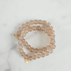 Elastic bracelet mother of pearl