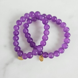 Elastic bracelet mother of pearl