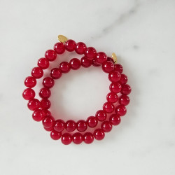Elastic bracelet mother of pearl