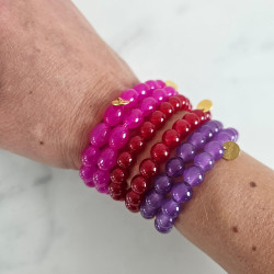 Elastic bracelet mother of pearl