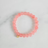 Bracelet Jellybeans élastiqué rose pour adultes