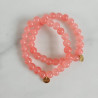 Bracelet Jellybeans élastiqué rose pour adultes
