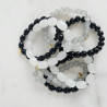 Elastic bracelet mother of pearl