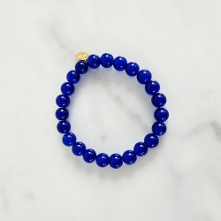 Bracelet élastiqué Jellybeans bleu