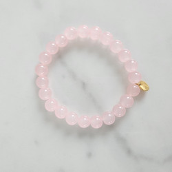Bracelet Jellybeans élastiqué rose pour adultes