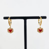 Amour Toujour red heart earrings