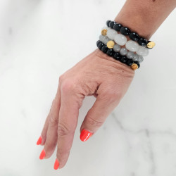Elastic bracelet mother of pearl