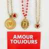 Amour Toujours red heart necklace