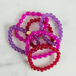 Elastic bracelet mother of pearl