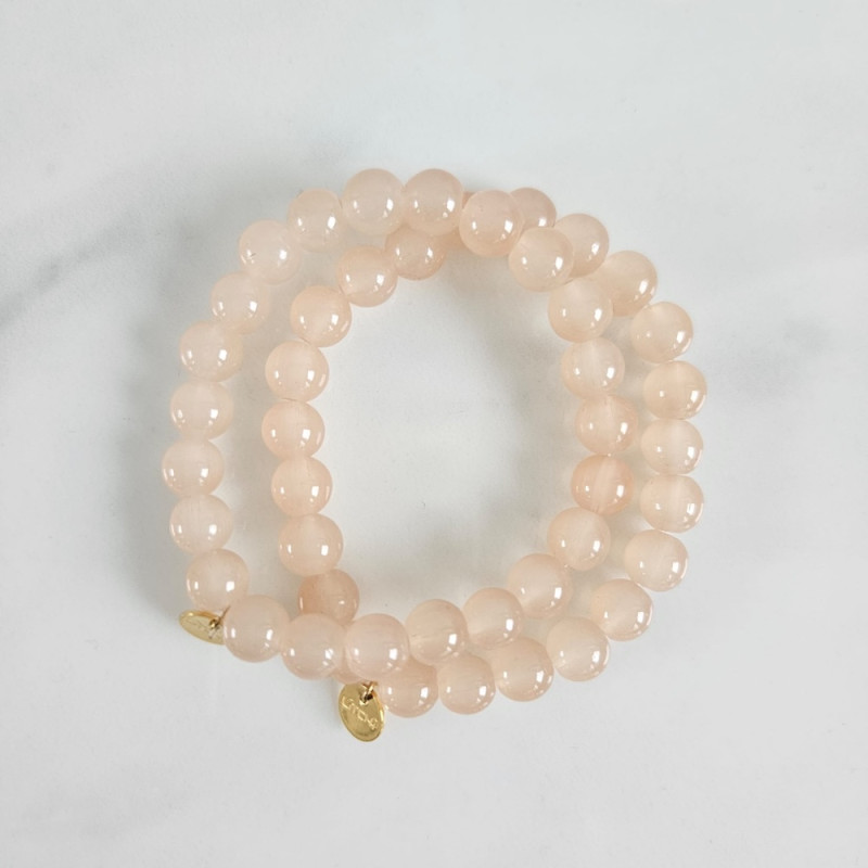 Elastic bracelet mother of pearl