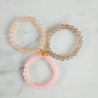 Elastic bracelet mother of pearl