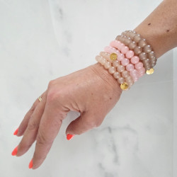 Elastic bracelet mother of pearl