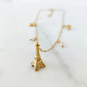 Collier multi charms Paris Tour Eiffel