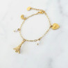 Bracelet multi charms Paris Tour Eiffel